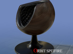 orbit spitfire leather chair 3D Model