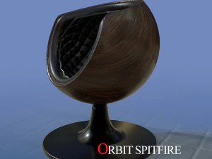 orbit spitfire leather chair 3D Model