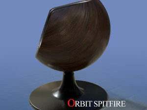 orbit spitfire leather chair 3D Model