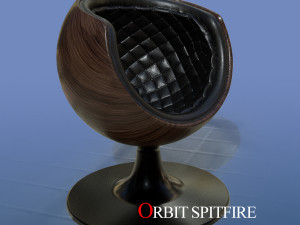 orbit spitfire leather chair 3D Model