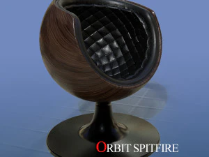 orbit spitfire leather chair 3D Model