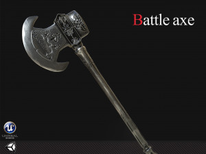 battle axe 3D Model