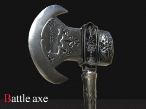 battle axe 3D Model
