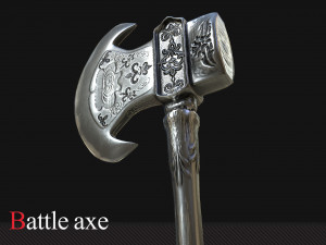 battle axe 3D Model