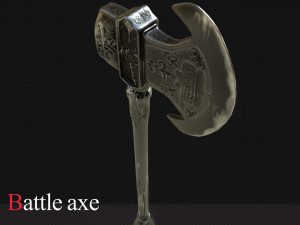 battle axe 3D Model