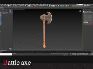 battle axe 3D Model