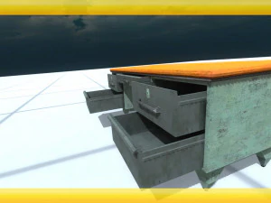 wooden desk 3D Model
