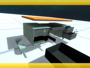 wooden desk 3D Model