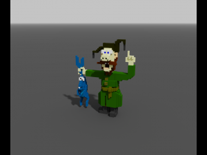the muzhik and the hare 3D 模型