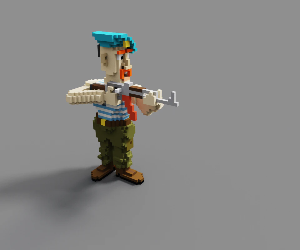 special forces 3D Model .c4d .max .obj .3ds .fbx .stl .blend 