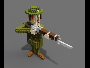 british rifleman wwi 3D 模型