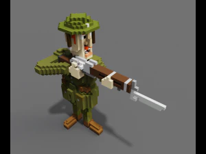 british rifleman wwi 3D Model