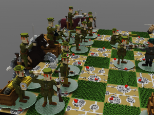 chess world war i part a1 - d4 Model 3D