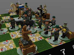 chess world war i part a1 - d4 Model 3D