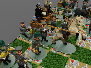 chess world war i part a1 - d4 3D Model