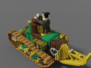 renault ft-17 tank Model 3D