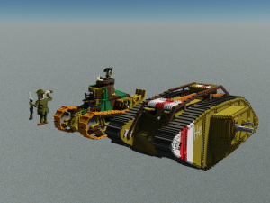 Mk V tank 3D Model