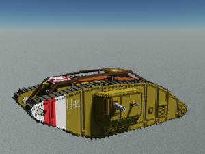 Mk V tank Model 3D