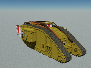 Mk V tank Model 3D