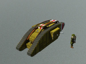 Mk V坦克 3D 模型