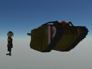 Mk V tank Model 3D