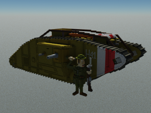 Mk V tank Model 3D