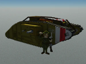 Mk V坦克 3D 模型