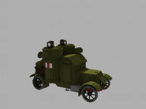 Armored car Austin Mk 4 3D Model