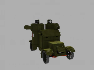 Armored car Austin Mk 4 3D Model