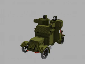 Armored car Austin Mk 4 3D Model