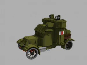Armored car Austin Mk 4 3D Model