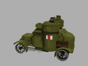 Armored car Austin Mk 4 Model 3D