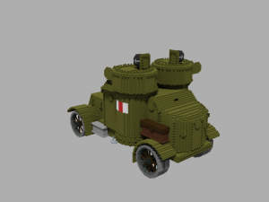 Armored car Austin Mk 4 Model 3D