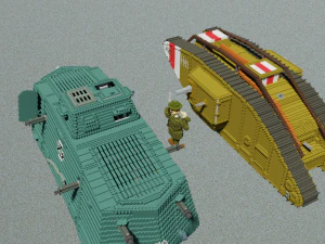 Tanks of the First World War A7V 3D Model