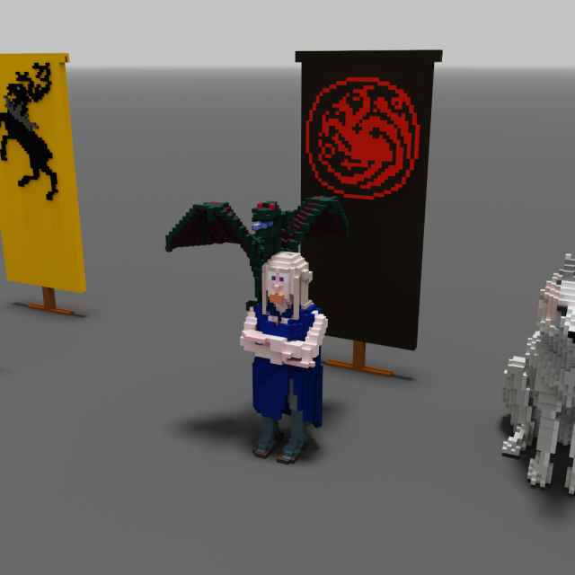 Daenerys Targaryen 3D Model .c4d .max .obj .3ds .fbx .stl .blend 