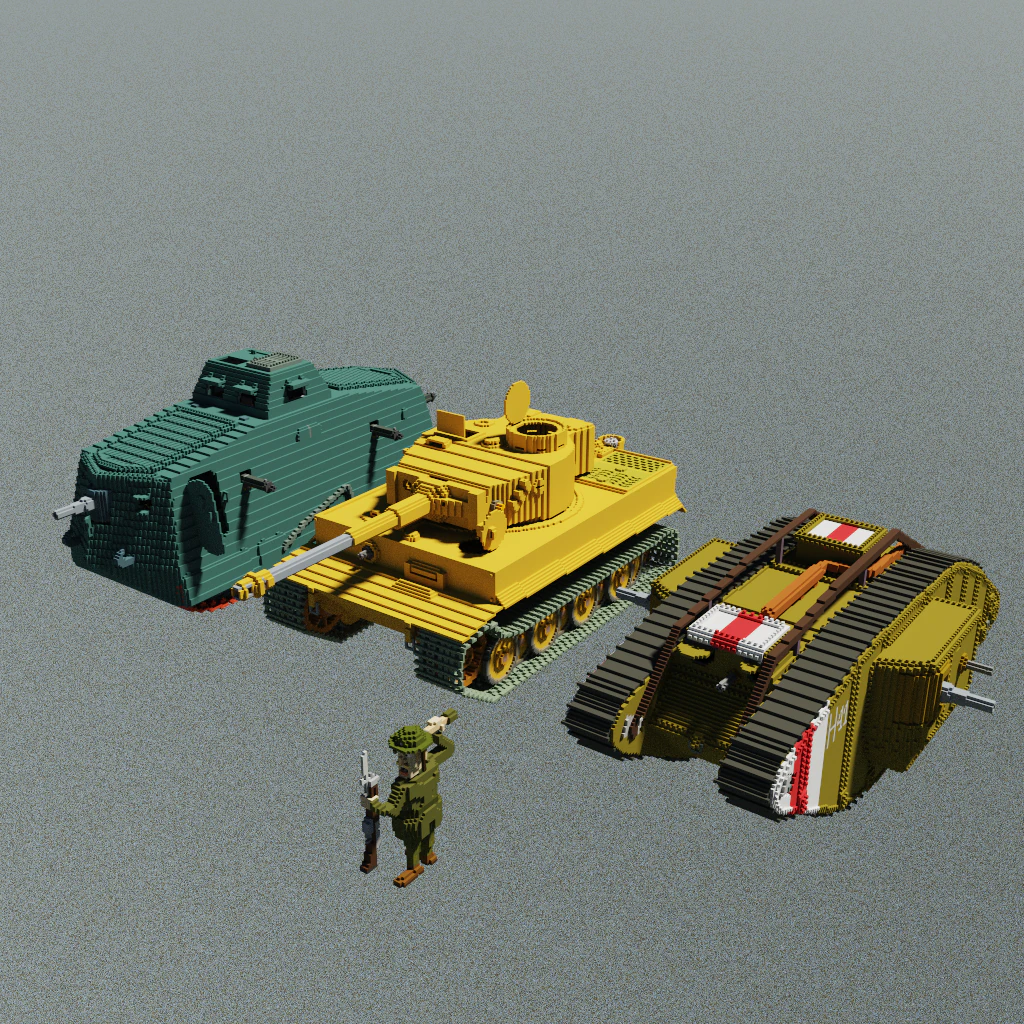 Pz-VI 3D Model .c4d .max .obj .3ds .fbx .stl .blend 