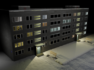 khrushchyovka 3D 模型