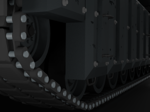 lion 1 - modern tank free 3D 모델