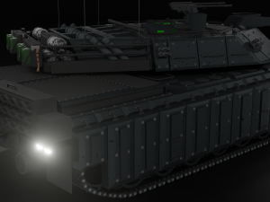 lion 1 - modern tank free 3D 모델