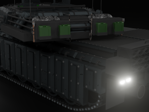 lion 1 - modern tank free 3D 모델