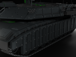 lion 1 - modern tank free 3D 모델