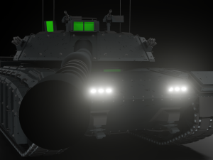 lion 1 - modern tank free 3D 모델