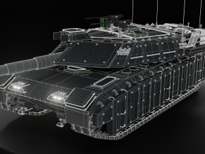 lion 1 - modern tank free 3D 모델