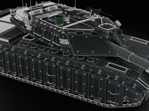 lion 1 - modern tank free 3D 모델