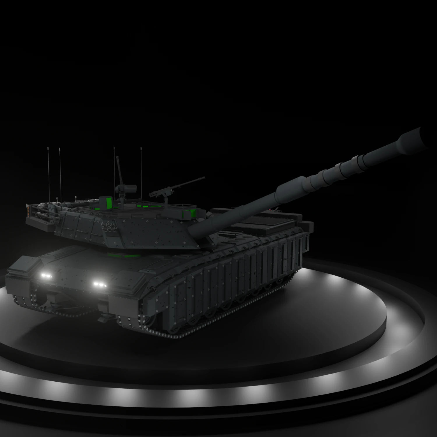 lion 1 - modern tank free 3D Model .c4d .max .obj .3ds .fbx .stl .blend