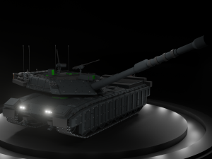 lion 1 - modern tank free 3D Model