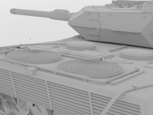 strv 122 - swedish main battle tank free Modelo 3D