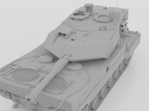 strv 122 - swedish main battle tank free Modelo 3D