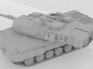 strv 122 - swedish main battle tank free Modelo 3D