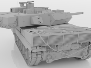 strv 122 - swedish main battle tank free Modelo 3D